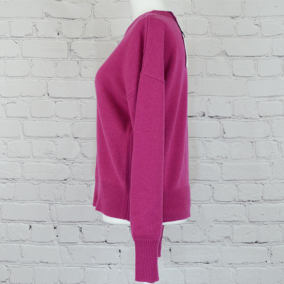 NWT THEORY 100% Cashmere Drop Shoulder Sweater - Picture 2 of 8